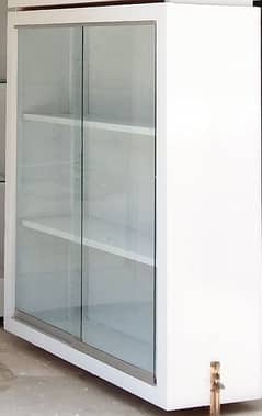 Book Shelf / Showcase with 2 Sliding  Front Glasses door For Sale
