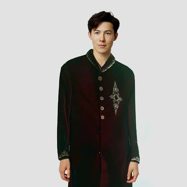 Embroidered sherwani for boys 0