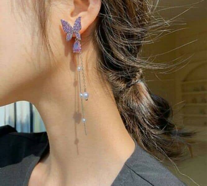Butterfly Hanging Earrings 0