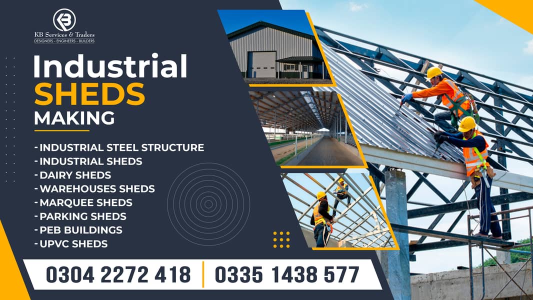 Industrial Sheds | Iron Structure | Warehouse Sheds | Dairy Sheds 0