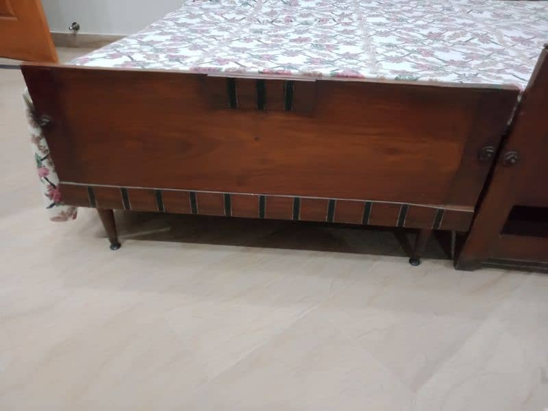 Two Single Beds old & Strong Reliable Heavy Wooden Made. 2