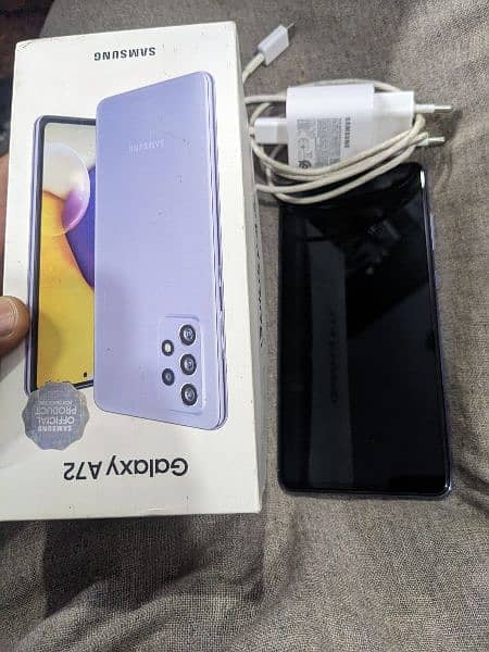 Samsung a72 8/128 10/10 with box and oregnal charger PTA apporved 7