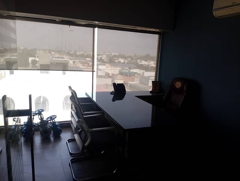 Defence DHA phase 5 badar commercial fully furnished office at good location available for rent 4