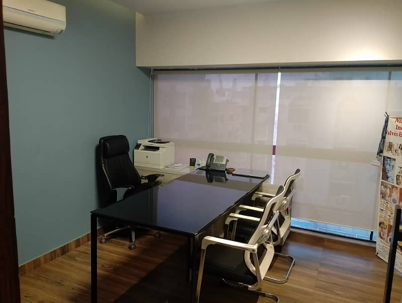Defence DHA phase 5 badar commercial fully furnished office at good location available for rent 5