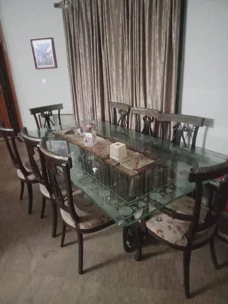 Dinning Table - Glass Top - 8 Seater Luxury Dining 0