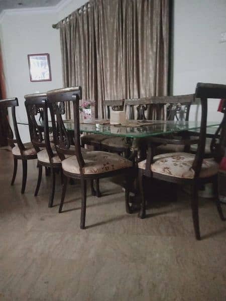 Dinning Table - Glass Top - 8 Seater Luxury Dining 1