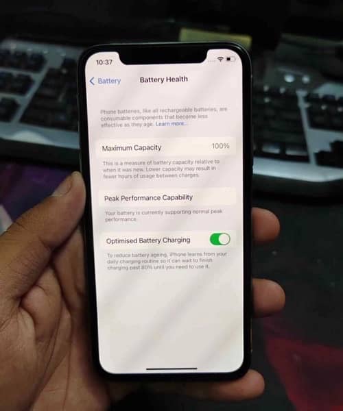 iphone x 256 gb PTA Approved with box 5