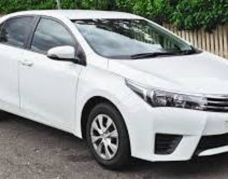 Toyota corolla available with driver for rent 0
