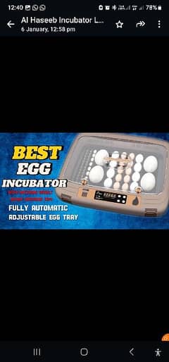 HHD QUEEN INCUBATOR FOR SALE / AUTOMATIC INCUBATOR SLITLY USED.
