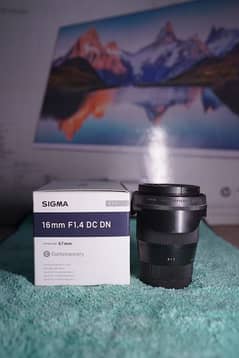 Sigma 16mm 1.4 with Complete Box
