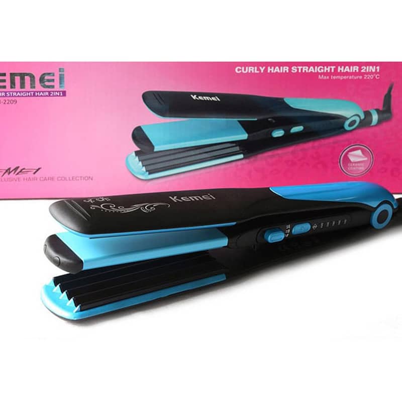 Hair Straightener Waver Crimp Iron Electric Curler  Kemei KM-2209 0