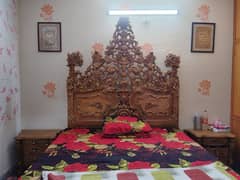 king size double bed with side tables and dressing 0