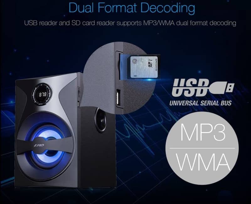 F&D F380X NFC 2.1 Multimedia Bluetooth Speakers 2