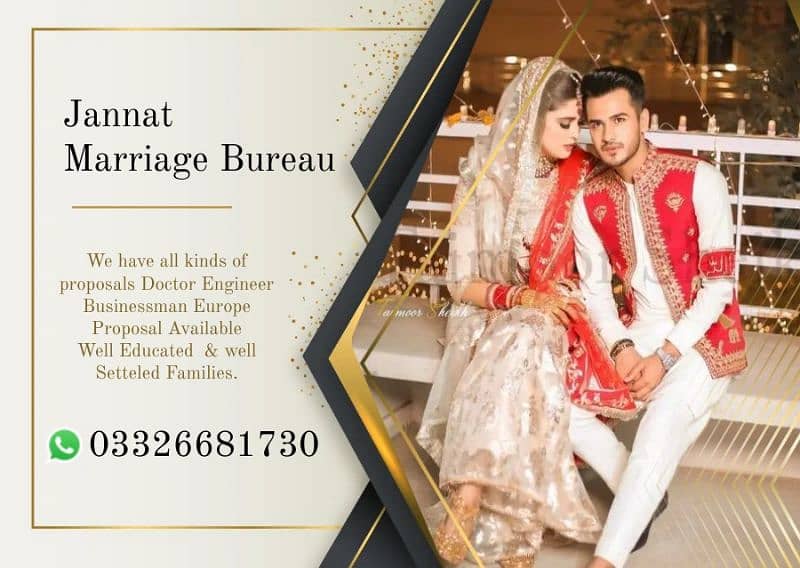 Marriage Bureau services rishta service & all Abroad proposals 0