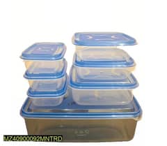Food Storage Box Containers,Pack of 7 Only in RS1000 for order Inbox