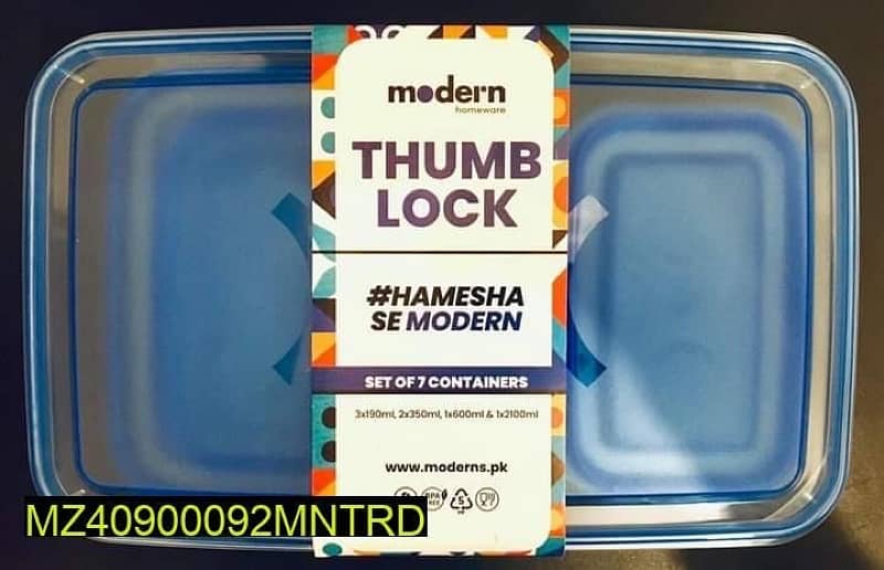 Food Storage Box Containers,Pack of 7 Only in RS1000 for order Inbox 3