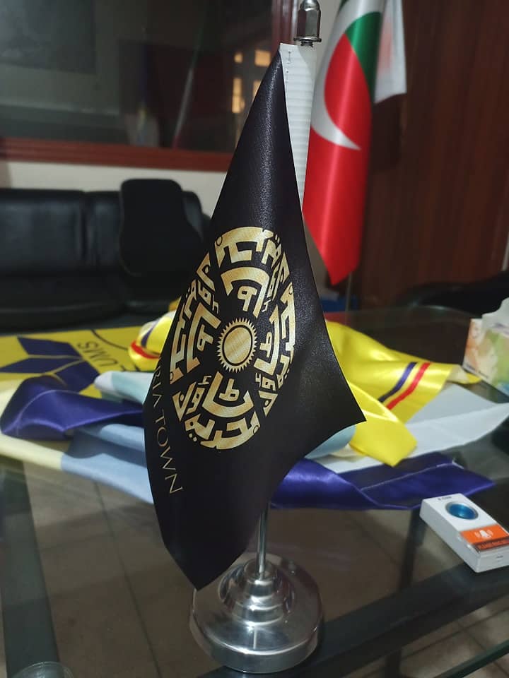 Vip Digital Hard Finish Flag & Golden pole made with turkish fabric 10