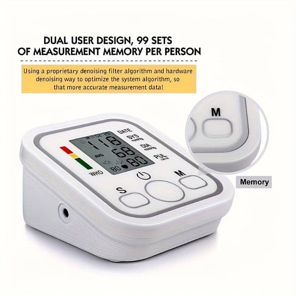 Digital Sphygmomanometer Blood Pressure Monitor LCD 0
