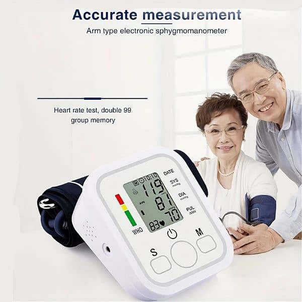 Digital Sphygmomanometer Blood Pressure Monitor LCD 1