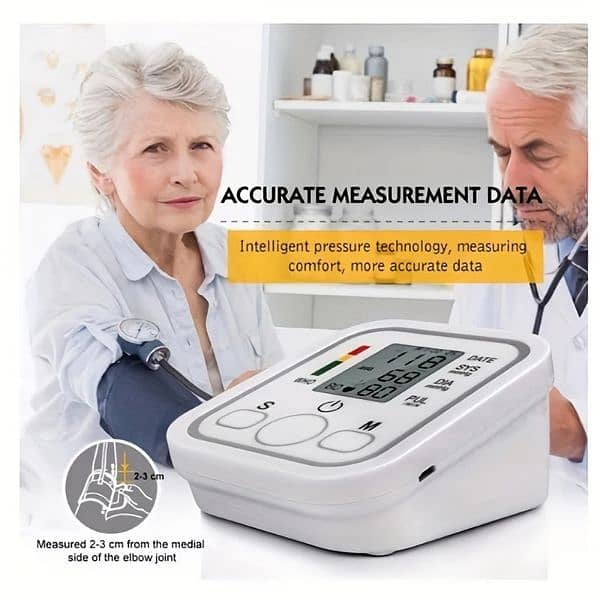 Digital Sphygmomanometer Blood Pressure Monitor LCD 6