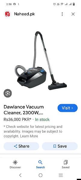 Dawlance Vacuum Cleaner 2300W DWVC-6724 0