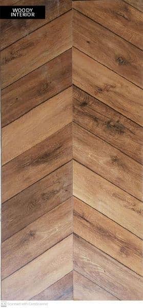 Parquet laminate Wooden Floors, Wallpaper, pvc skirting. 4