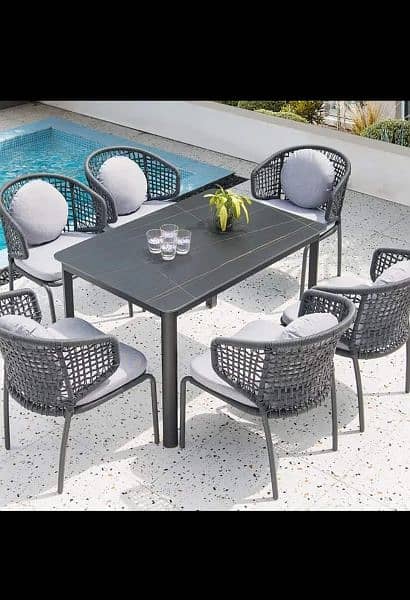 outdoor Roop chairs & dining set mention single etemprice 1