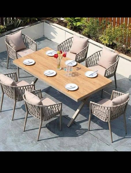 outdoor Roop chairs & dining set mention single etemprice 2