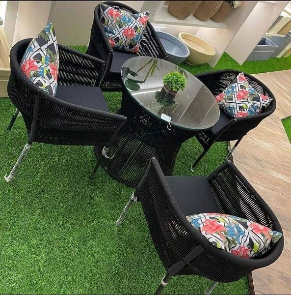 outdoor Roop chairs & dining set mention single etemprice 5