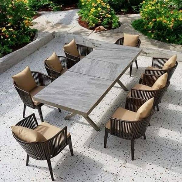 outdoor Roop chairs & dining set mention single etemprice 8