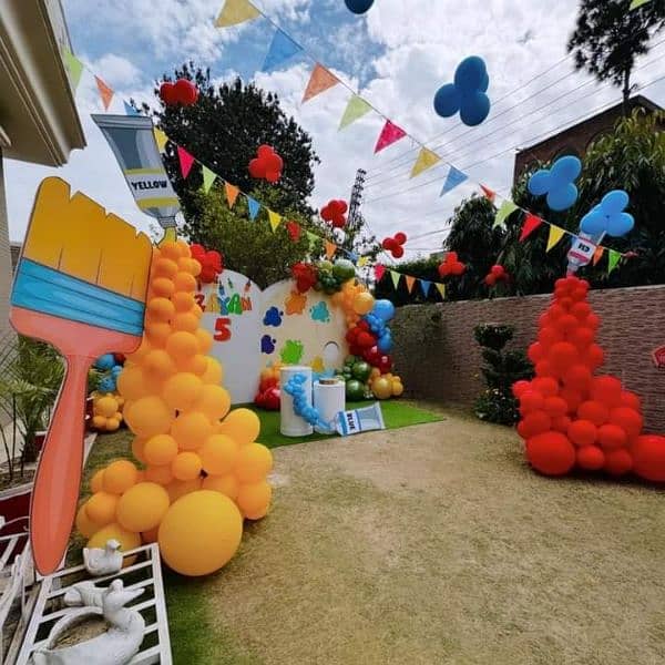 Birthday parties decoration  balloon decorate event planner magic show 19