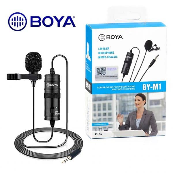 BOYA M-1 WIRE MICRO PHONE FOR VIDEO RECORDING 0