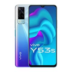 Vivo y53s mobile 8+8/128 no open no repair good condition box+Charger