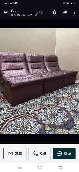 selling almost new sofa chairs 7 pieces 0