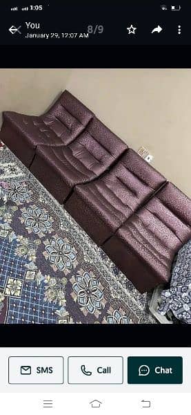 selling almost new sofa chairs 7 pieces 1