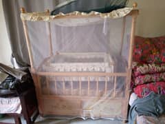 baby crib with swing in excellent condition for sale urgently