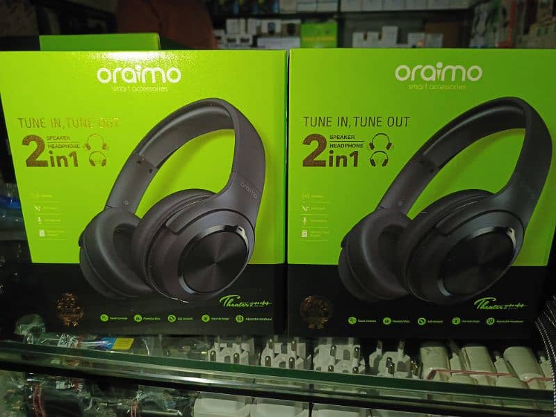 Oraimo Theater 2 Wireless 2 in 1 Bluetooth + Speaker Headset OEB-H85D 0