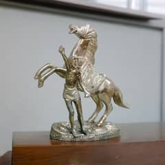 Brass horse sculpture