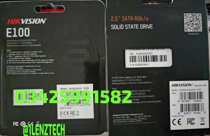 Hikvision Lexar Ssd 128gb 512gb 2