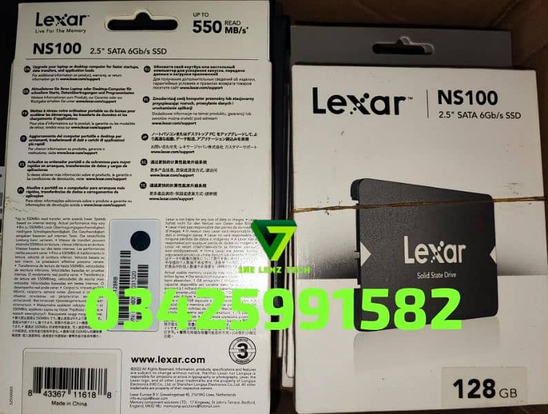 Hikvision Lexar Ssd 128gb 512gb 3