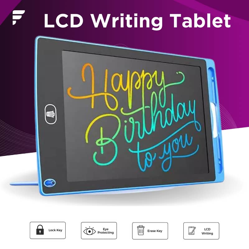 New 8.5 inch LCD Writing Tablet for Kids - Multi-Color Doodle Drawing 5