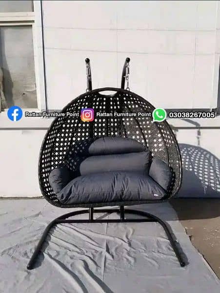 Swing Rattan Marcme 2 seater Chine Pipe  Wholesale Price 15