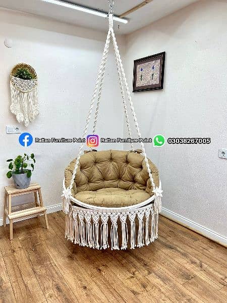 Swing Rattan Marcme 2 seater Chine Pipe  Wholesale Price 18