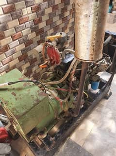 Gas generator,4 celender,9 kv,sealed engine, in running condition .