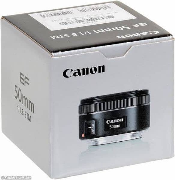 Canon EF 50mm f/1.8 STM Lens in ORIGINAL RETAIL BOX 3