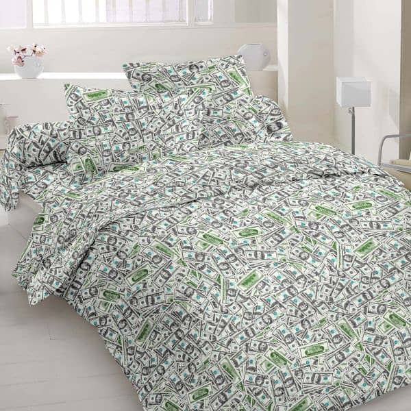 Million Dollar Bed Sheet (Luxurious Real Dollar Print) 0
