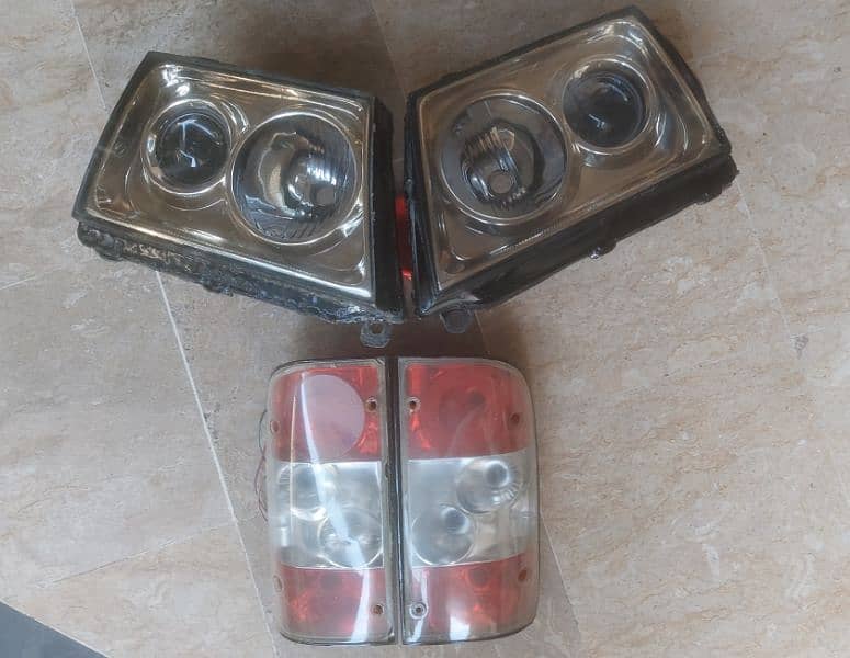 Toyota Hilux tiger 2001-2005 projector headlights & crystal backlight 3