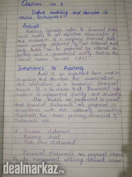 Assignment Work in lowest price (Type: Word, Hand writing, PDF) 0