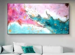 Attract Abstract Painting Room Decoration