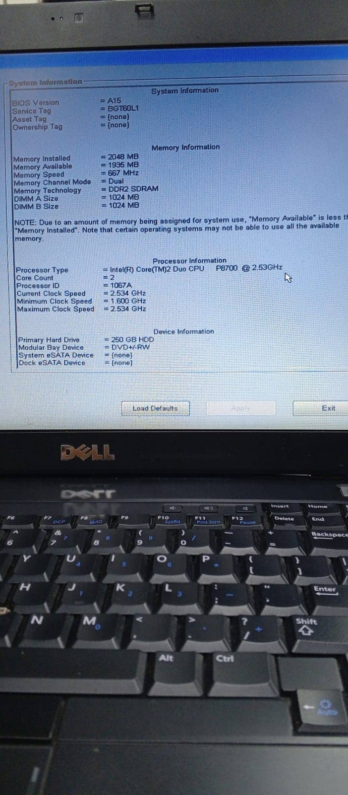 Dell Laptop E6400 For sale in Multan 4